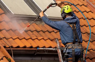 Démoussage et hydrofuge de toiture à Encourtiech